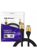 Obrázok pre Qoltec 50356 Kabel HDMI v2.1 Ultra vysokorychlostní 8K | 60Hz | 28AWG | ZLATO | 3 m