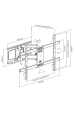 Obrázok pre Gembird WM-80ST-02 Televizní držák na stěnu s plným pohybem, 37" - 80" (60 kg)
