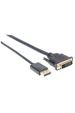 Obrázok pre Manhattan 152136 adaptér k video kabelům 3 m DisplayPort DVI-D Černá