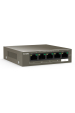 Obrázok pre Tenda TEF1105-4-63W síťový přepínač Nespravované Fast Ethernet (10/100) Podpora napájení po Ethernetu (PoE) Desktop/Wall-Mounting Šedá