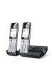 Obrázok pre Gigaset COMFORT 500A duo Analog/DECT telefon Identifikace volajícího Černá, Stříbrná