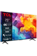 Obrázok pre TCL P655 75P655 televizor 190,5 cm (75") 4K Ultra HD Smart TV Wi-Fi Černá