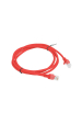 Obrázok pre PATCHCORD KAT.5E UTP 1.5M CZERWONY FLUKE PASSED LANBERG 10-PACK