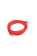 Obrázok pre PATCHCORD KAT.5E UTP 3M CZERWONY FLUKE PASSED LANBERG 10-PACK