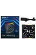 Obrázok pre Lian Li Uni Fan TL120 LCD Reverse Blade Wireless Počítačová skříň Ventilátor 12 cm Černá 1 kusů