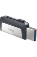 Obrázok pre Sandisk Ultra Dual Drive USB Type-C USB paměť 128 GB USB Type-A / USB Type-C 3.2 Gen 1 (3.1 Gen 1) Černá, Stříbrná