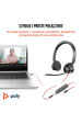 Obrázok pre HP Poly Stereofonní náhlavní souprava Poly Blackwire 3325 USB-C s certifikací Microsoft Teams + 3,5mm konektor + adaptér USB-C/A