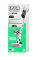 Obrázok pre Black & Decker REVSV18D1 tyčový vysavač / elektrický smeták Tyčový vysavač 2 v 1 Baterie Suchý Bezsáčkové 0,5 l 36 W Zelená, Bílá 2 Ah