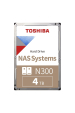 Obrázok pre Toshiba BULK N300 NAS Hard Drive 4TB 512MB vnitřní pevný disk