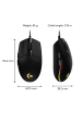 Obrázok pre Logitech G 910-005796 myš Hraní USB Typ-A 8000 DPI
