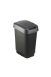 Obrázok pre ROTHO Twist Silver - odpadkový koš – 25l
