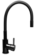 Obrázok pre Černý dřez s flexi baterií - MAIDSINKS BALI dřez (62x44) 1B1D černý + baterie Flessi Black Edition