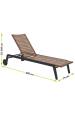 Obrázok pre Zahradní lehátko TEXAS hnědé