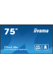 Obrázok pre iiyama LH7565UHSB-B1 sdělovací displej Stánkový design 189,2 cm (74.5") LED Wi-Fi 800 cd/m² 4K Ultra HD Černá Zabudovaný procesor Android 11 24/7