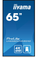 Obrázok pre iiyama LH6560UHS-B2AG sdělovací displej Digitální tabule 163,8 cm (64.5") LED Wi-Fi 500 cd/m² 4K Ultra HD Černá Zabudovaný procesor Android 11 24/7