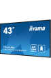 Obrázok pre iiyama LH4360UHS-B2AG sdělovací displej Digitální tabule 108 cm (42.5") LED Wi-Fi 500 cd/m² 4K Ultra HD Černá Zabudovaný procesor Android 11 24/7