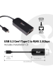 CLUB3D CAC-1520 kabelová redukce USB C Ethernet Černá Obrázok pre CLUB3D CAC-1520 kabelová redukce USB C Ethernet Černá