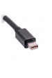 Obrázok pre Lanberg AD-0006-BK adaptér k video kabelům 0,2 m VGA (D-Sub) Mini DisplayPort Černá