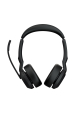 Obrázok pre Jabra Evolve2 55 Sluchátka s mikrofonem Kabelový a bezdrátový Přes hlavu Kancelář / call centrum Bluetooth Nabíjecí podstavec Černá
