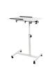 Obrázok pre Mobilní stojan na psací stůl/notebook Maclean, bílý, výškově nastavitelný 59-89 cm, max. 30 kg , MC-121 W