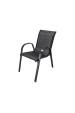 Obrázok pre Extralink Black Forest Garden Furniture Set, Textilene Two Chairs + Black Table sada venkovního nábytku Černá