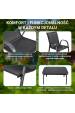 Obrázok pre Extralink Black Forest Garden Furniture Set, Textilene Two Chairs + Black Table sada venkovního nábytku Černá