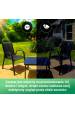 Obrázok pre Extralink Black Forest Garden Furniture Set, Textilene Two Chairs + Black Table sada venkovního nábytku Černá