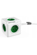 Obrázok pre Allocacoc PowerCube Extended Type E napájecí prodlužovačka 1,5 m 5 AC zásuvky / AC zásuvek Vnitřní Zelená