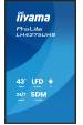 Obrázok pre iiyama LH4375UHS-B2AG sdělovací displej Plochá digitální tabule 108 cm (42.5") LCD Wi-Fi 500 cd/m² 4K Ultra HD Černá Zabudovaný procesor Android 11 24/7