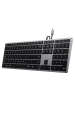 Obrázok pre Satechi Slim W3 klávesnice Univerzální USB QWERTY Anglický Hliník, Černá