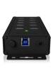 Obrázok pre ICY BOX IB-HUB1703-QC3 USB 3.2 Gen 1 (3.1 Gen 1) Type-B 5000 Mbit/s Černá