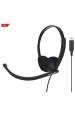 Obrázok pre Koss CS200 USB Sluchátka s mikrofonem Kabel Přes hlavu Hovory/hudba USB Typ-A Černá