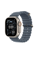 Obrázok pre Apple Natural Titanium Finish Kapela Modrá Fluoroelastomer, Titanová