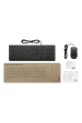Obrázok pre Lenovo Essential Wired Combo Black US Euro klávesnice Obsahuje myš Univerzální USB Černá