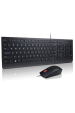 Obrázok pre Lenovo Essential Wired Combo Black US Euro klávesnice Obsahuje myš Univerzální USB Černá