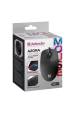 Obrázok pre WIRED MOUSE DEFENDER AZORA MB-241 RF BLACK 1200dpi 3P