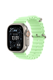 Obrázok pre Apple Natural Titanium Finish Kapela Zelená Fluoroelastomer, Titanová