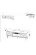 Cama CORTINA 490311 televizní stolek/nábytek k multimediálnímu vybavení 1 police/polic Obrázok pre Cama CORTINA 490311 televizní stolek/nábytek k multimediálnímu vybavení 1 police/polic