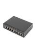 Obrázok pre Digitus DN-651108 síťový přepínač Nespravované Gigabit Ethernet (10/100/1000) Černá