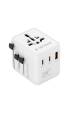 Obrázok pre Gembird TPA-1A2C20-01-W Univerzální cestovní napájecí adaptér, 20 W, bílý