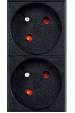Obrázok pre EnerGenie EG-PDU-9F2F Napájecí rozvaděč (PDU), 10 ks zásuvek C13, 1U, 16A, zástrčka C20, kabel 2 m, černá