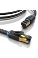Obrázok pre Vention IKABJ síťový kabel Černá 5 m Cat8 S/FTP (S-STP)