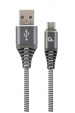 Obrázok pre Gembird CC-USB2B-AMCM-1M-WB2 USB kabel 1,8 m USB 2.0 USB A USB C Šedá, Bílá