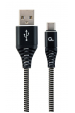 Obrázok pre Gembird CC-USB2B-AMCM-2M-BW USB kabel USB 2.0 USB A USB C Černá, Bílá