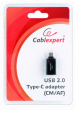 Obrázok pre Gembird A-USB2-CMAF-01 kabelová redukce USB Type-C USB Typ-A Černá