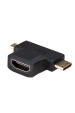 Obrázok pre Akyga AK-AD-23 kabelová redukce HDMI miniHDMI / microHDMI Černá