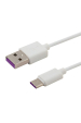 Obrázok pre Kabel USB - USB typ C 5A 1m CL-126 White