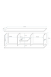 Obrázok pre Cama SOHO 5 LEF skřínka do obývacího pokoje Kombinace úložišť