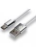 Obrázok pre everActive USB-C kabel 1m - bílý, silikonový, podpora rychlého nabíjení, 3A - CBS-1CW