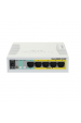Obrázok pre Mikrotik RB260GSP síťový přepínač Řízený Gigabit Ethernet (10/100/1000) Podpora napájení po Ethernetu (PoE) Bílá